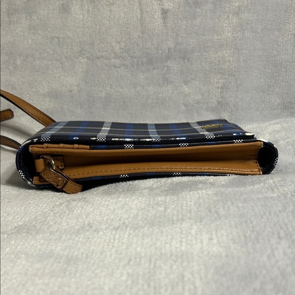 Tommy Hilfiger Blue Plaid Crossbody Phone Wallet - Picture 3 of 8